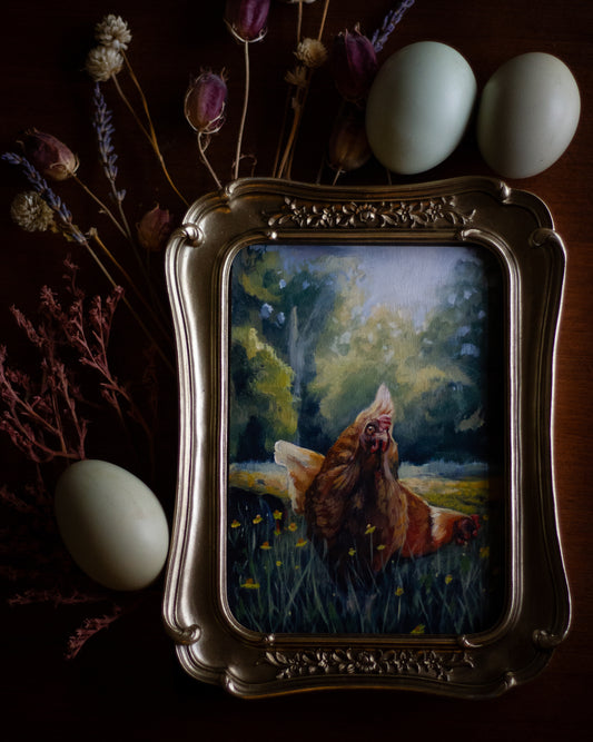 Little Red Hen Giclée Print