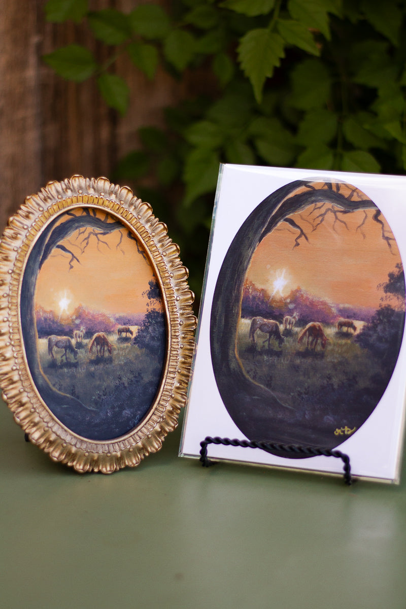 "Golden Grazing" Giclée Prints 5x7 inches